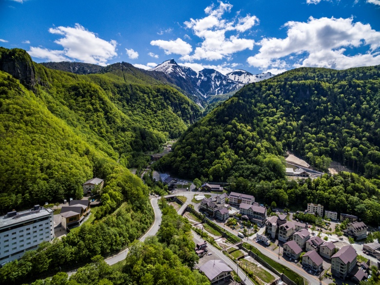 層雲峡温泉街